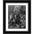 thumbnail image 1 of Gustave Dore 2x Matted 20x24 Black Ornate Framed Art Print 'St. Louis a Prisoner in Egypt', 1 of 2