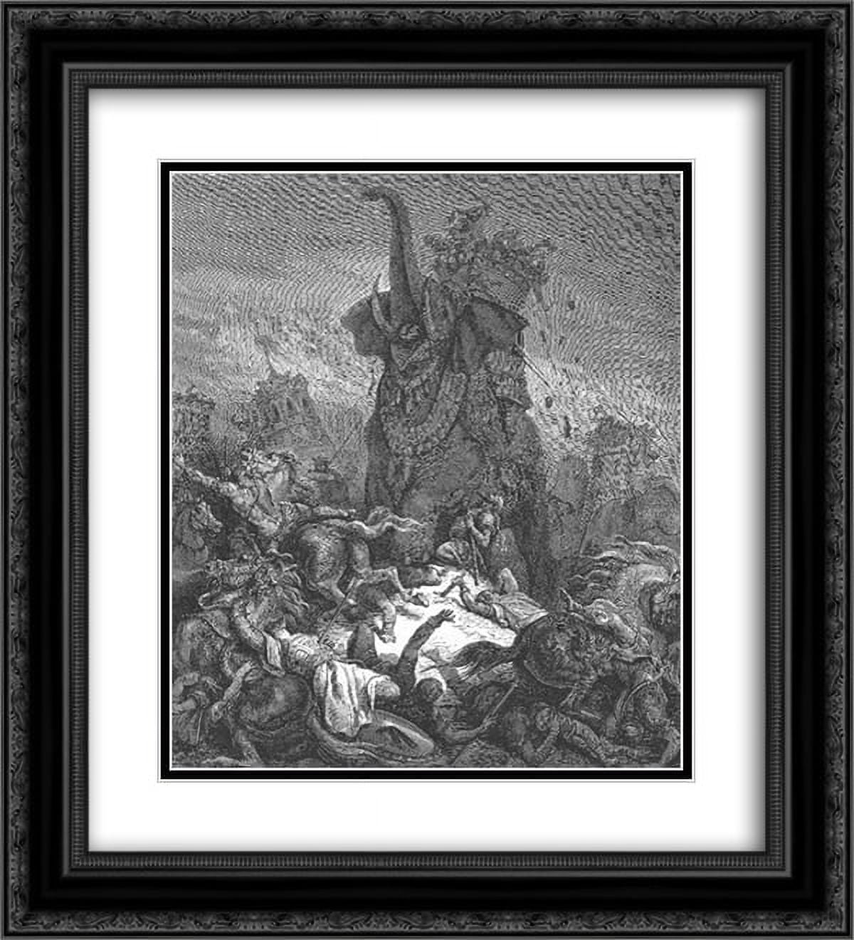 Gustave Dore 2x Matted 20x24 Black Ornate Framed Art Print The Death