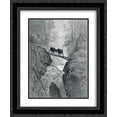 thumbnail image 1 of Gustave Dore 2x Matted 20x24 Black Ornate Framed Art Print 'The Two Goats', 1 of 2