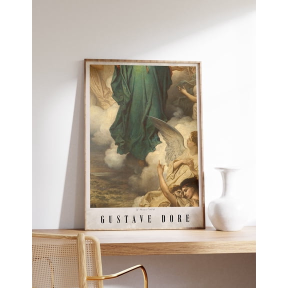 Gustave Dore L’Ascension Gothic Decor Devil Art, Unframed Poster