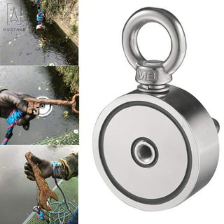 2000LB’s Powerful 360 Degrees Fishing Magnet for Magnet Fishing | Strong Neodymium N52 Magnet | Magnetic Fishing for Salvage and Treasure Hunting in