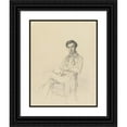thumbnail image 1 of Gustave Edward Barry 15x18 Black Ornate Wood Framed Double Matted Museum Art Print Titled - Charles Passing (1849), 1 of 5