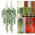 thumbnail image 1 of Gustave Fake Hanging Plants 2Pcs Artificial Lavender Flowers UV Resistant Faux Greenery Hanging Vines for Outdoor Indoor Home Wall Garden Wedding Decor "White", 1 of 10