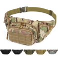 thumbnail image 1 of Gustave Fanny Pack Waist Bag for Men Multiple Pockets Hip Pack Oxford Waterproof Crossbody Belt Bags for Outdoor Fishing Cycling Hiking with Adjustable Strap & Patch, 1 of 7