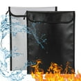 thumbnail image 1 of Gustave Faraday Bag 15" x 11" Fireproof Waterproof Faraday Cage Key Fob Protector RFID Signal Blocking Pouch Anti-Theft Anti-Tracking for Cell Phone iPad Laptops Tablets Car Keys - Gray, 1 of 8