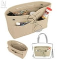 thumbnail image 1 of Gustave Felt Purse Organizer Insert Handbag & Tote Organizer, Bag in Bag, Perfect for Speedy Neverfull and More (8.7"x5.9"x3.7", Beige), 1 of 11
