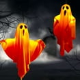 thumbnail image 1 of Gustave Halloween Light up Hanging Ghost 2Pcs 20" Battery Powered Cute Flying Ghost Decoration Lights for Indoor Outdoor Outside Front Yard Garden Party Decor - Orange, 1 of 8