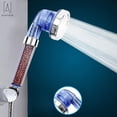thumbnail image 1 of Gustave High Turbo Pressure Shower Head Bath Handheld Large Rainfall Water-saving with Filter Beads, 1 of 7