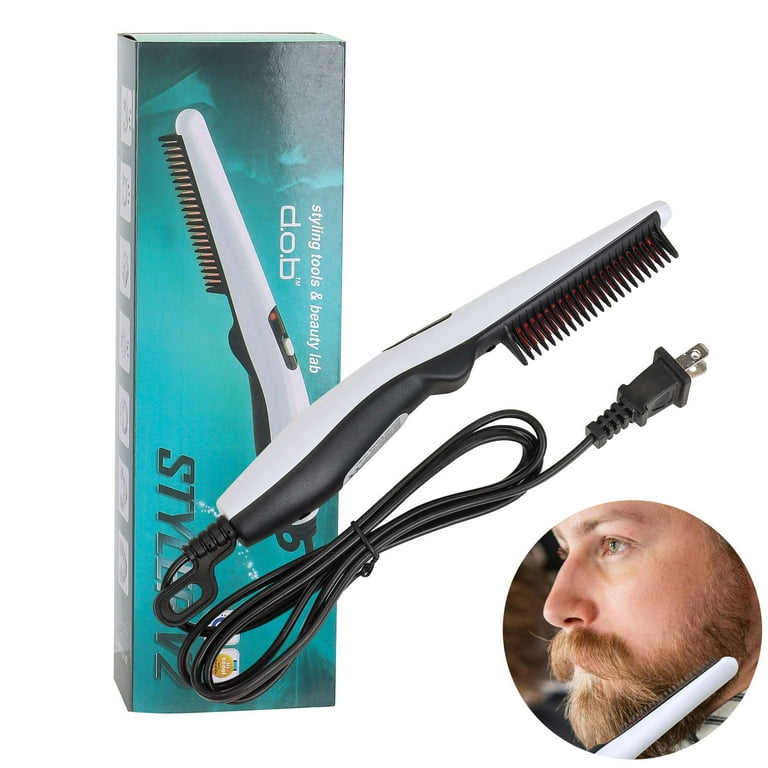 Heated Beard Brush Straightening Comb Beard Beard Hot Comb Gustave