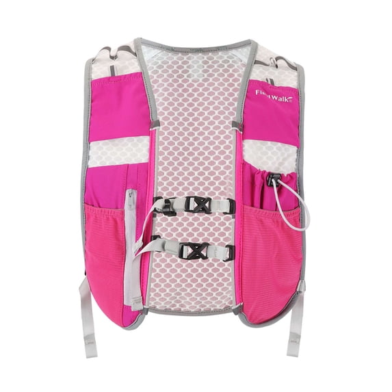 Gustave Hydration Pack Backpack Outdoor Lightweight Hydropack Vest Backpack Daypack for Men Women Running Hiking Cycling - Rose Red