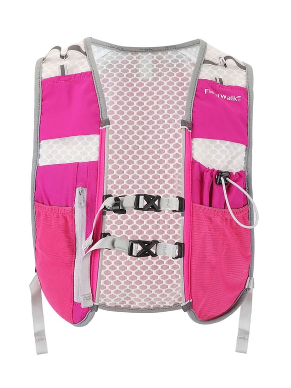 Hydration Pack Backpack Outdoor Lightweight Hydropack Vest Backpack Daypack for Men Women Running Hiking Cycling - Rose Red