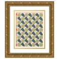 thumbnail image 1 of Gustave Jéquier 12x14 Gold Ornate Wood Frame and Double Matted Museum Art Print Titled - 44. Ceiling of the Tomb of Amenant (N 58) (1911), 1 of 4