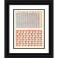 thumbnail image 1 of Gustave Jéquier 15x18 Black Ornate Wood Framed Double Matted Museum Art Print Titled - 11. Ceiling of the Tomb of Amenant (N 58), 12. Ceiling of the Tomb of Amenheb (N 90) (1911), 1 of 5
