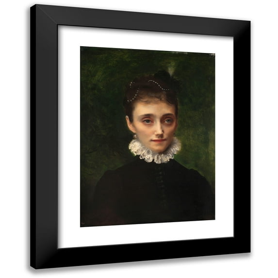 Gustave Jean Jacquet 11x14 Black Modern Framed Museum Art Print Titled - The Duchess of Talleyrand-Perigord (1880)