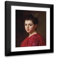 thumbnail image 1 of Gustave Jean Jacquet 20x24 Black Modern Framed Museum Art Print Titled - Red Dress Woman, 1 of 5
