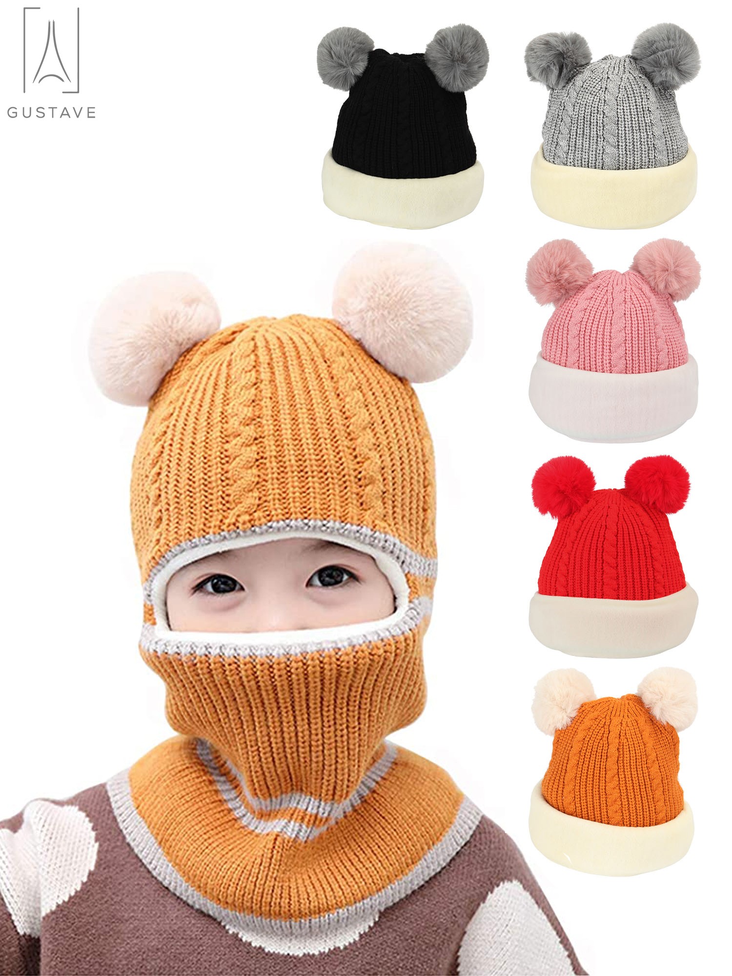 LLmoway Cappello Invernale Uomo In Pile Con Paraorecchie E Passamontagna 2 In 1 – Verde Militare