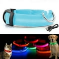 thumbnail image 1 of Gustave LED Dog Cat Collar Nylon Glow Flashing Light Up Night Safety Reflective Pet Collars USB Rechargeable with 3 Glowing Modes "Blue, S", 1 of 7