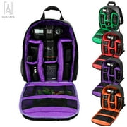 Gustave Large Camera Bag DSLR Camera/Video Backpack Waterproof Shockproof Shoulder Bag for Canon Nikon Sony DSLR Cameras Lens and Accessories, Purple