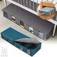 thumbnail image 1 of Gustave Large Capacity Underbed Storage Bags, Foldable Storage Container Bins Box with Clear Window and Handle for Clothing, Shoes, Blankets, Sweaters, Toys, Comforters "Gray", 1 of 10