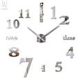 thumbnail image 1 of Gustave Large Frameless DIY Wall Clock Large Modern 3D Mirror Wall Clock Decor Sticker DIY Clock kit for Home Living Room Bedroom Office Decoration (Silver), 1 of 10