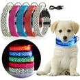 thumbnail image 1 of Gustave Light Up Dog Collar USB Rechargeable LED Pet Collars Adjustable Leopard Glow in the Dark Puppy Collar Lights for Small Medium Large Dogs Night Safety Walking "Blue, S", 1 of 12