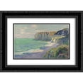 thumbnail image 1 of Gustave Loiseau 2x Matted 24x18 Black Ornate Framed Art Print 'Cliffs at Saint Jouin', 1 of 2