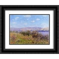thumbnail image 1 of Gustave Loiseau 2x Matted 24x20 Black Ornate Framed Art Print 'Banks of the Seine in Summer, Tournedos sur Seine', 1 of 2