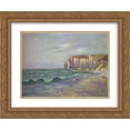 thumbnail image 1 of Gustave Loiseau 2x Matted 24x20 Gold Ornate Framed Art Print 'Petit Dalles at Normandy', 1 of 2