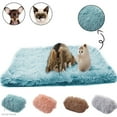 thumbnail image 1 of Gustave Long Plush Pet Blankets Dog Cat Sleeping Mat, Puppy Winter Warm Soft Thin Covers for Small Medium Large Dogs Mattress "Mint Green, L Size", 1 of 10