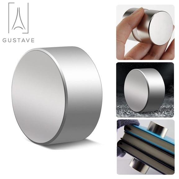 Gustave Magnets N52 Neodymium Rare Earth Super Strong Large Magnets 40mmx20mm (1.6"x0.8") for Hobby Craft Home Refrigerator Whiteboard Fixing, 1 Piece
