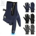 thumbnail image 1 of Gustave Men Women Gloves Winter Warm Windproof Waterproof Anti-slip Thermal Touch Screen Gloves Outdoor Driving Skiing Gloves "Gray", 1 of 10