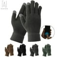 thumbnail image 1 of Gustave Men Women Thermal Insulated Winter Warm Gloves Touch Screen Texting Gloves Elastic Cuff Soft Knit Wool "Gray", 1 of 9