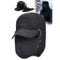 thumbnail image 1 of Gustave Men Women Trapper Hat Warm Windproof Trooper Hat with Ear Flaps Face Warmer Thermal Fur Lined Ski Cap "Gray", 1 of 8
