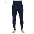 thumbnail image 1 of Gustave Men's Classic Thermal Underwear Bottom Ultra Soft Long Johns Bottom Cotton Base Layer Pant -Navy, Size XL, 1 of 8