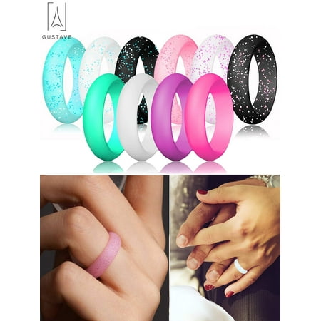 Gustave Modern Fashion Wedding Ring, Silicone, #6