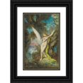 thumbnail image 1 of Gustave Moreau 11x14 Black Ornate Wood Framed Double Matted Museum Art Print Titled: Leda and Swan, 1 of 5
