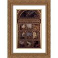 thumbnail image 1 of Gustave Moreau 2x Matted 18x24 Gold Ornate Framed Art Print 'Humanity: The Golden Age depicting three scenes from the lives of Adam and Eve; The Silver Age depicting three scenes from Orpheus', 1 of 2