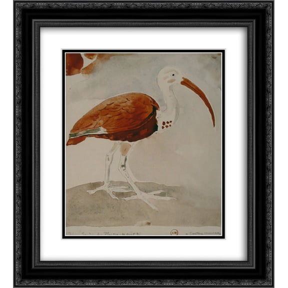 Gustave Moreau 2x Matted 20x22 Black Ornate Framed Art Print 'Ibis'