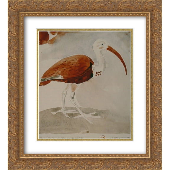Gustave Moreau 2x Matted 20x22 Gold Ornate Framed Art Print 'Ibis'