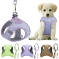 thumbnail image 1 of Gustave No Pull Dog Harness and Leash Set for Small Medium Dogs Reflective Pet Vest Step-in Adjustable Soft Mesh Cat Puppy Walking Harness with Leash "Green, S", 1 of 10