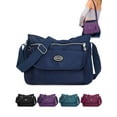 thumbnail image 1 of Gustave Nylon Crossbody Bag for Women Waterproof Shoulder Handbag Purse Lightweight Casual Travel Messenger Satchel Bags Multi Zipper Pockets "Navy Blue", 1 of 9