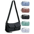thumbnail image 1 of Gustave Nylon Crossbody Bag for Women Fashion Casual Shoulder Purse Handbag Lightweight Water-Resistant Tote Satchel Messenger Bags, Black, 1 of 10