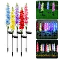 thumbnail image 1 of Gustave Outdoor Solar Garden Stake Lights Waterproof LED Fairy Hyacinth Flower Light Lawn Landscape Lighting for Pathway Yard Decorative, 2 Pcs, Red, 1 of 9