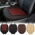 thumbnail image 1 of Gustave PU Leather Car Seat Cushion for Driving, Universal Car Front Seats Cover Protector Pad Breathable Luxury Auto Interior Accessories Office Chair Mat with Storage Pocket "Red", 1 of 9