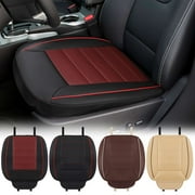 Gustave PU Leather Car Seat Cushion for Driving, Universal Car Front Seats Cover Protector Pad Breathable Luxury Auto Interior Accessories Office Chair Mat with Storage Pocket "Red"