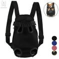 thumbnail image 1 of Gustave Pet Carrier Backpack Adjustable Straps, Legs Out, Pet Front Cat Dog Mesh Carrier Backpack Travel Bag for Small and Medium Dogs and Cats "Black, S", 1 of 11