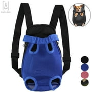 Gustave Pet Carrier Backpack Adjustable Straps, Legs Out, Pet Front Cat Dog Mesh Carrier Backpack Travel Bag for Small and Medium Dogs and Cats "Blue, XL"