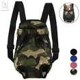 thumbnail image 1 of Gustave Pet Carrier Backpack Adjustable Straps, Legs Out, Pet Front Cat Dog Mesh Carrier Backpack Travel Bag for Small and Medium Dogs and Cats "Camouflage, XL", 1 of 11