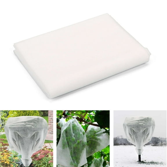 Gustave Plant Covers Freeze Protection Fabric Floating Row Cover Reusable Frost Cloth Blanket Garden Insect Pest Netting Sun Protection for Winter Outdoor Plants Fruits Vegetables, 4.9'x3.3'
