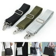 thumbnail image 1 of Gustave Purse Strap Replacement Wide Shoulder Strap Adjustable Replacement Nylon Crossbody Bag Handbag Strap 59 Inch Long, Gray, 1 of 10